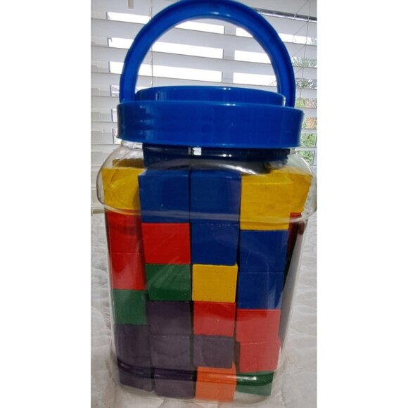 Learning Resources Wooden Color Cubes 102 Cubes in Ten Colors - Picture 5 of 7